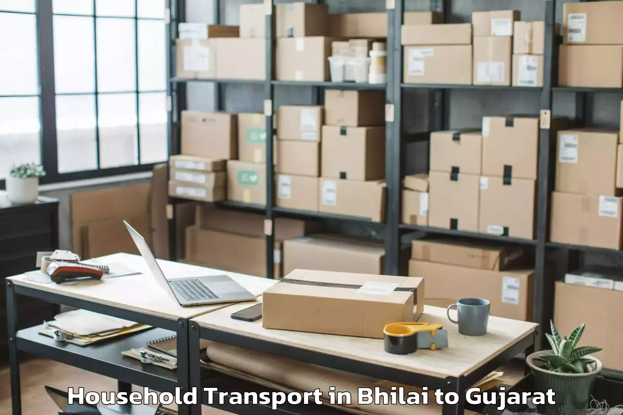 Comprehensive Bhilai to Wadhwan Household Transport